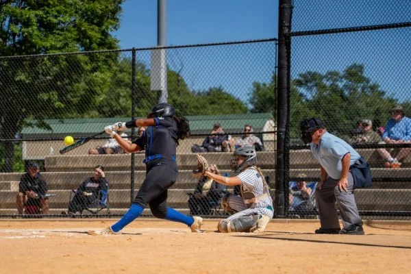 softball batter hitting